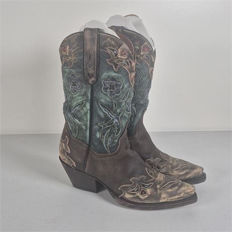 Dan Post Leather Cowboy Boots W Sz 7