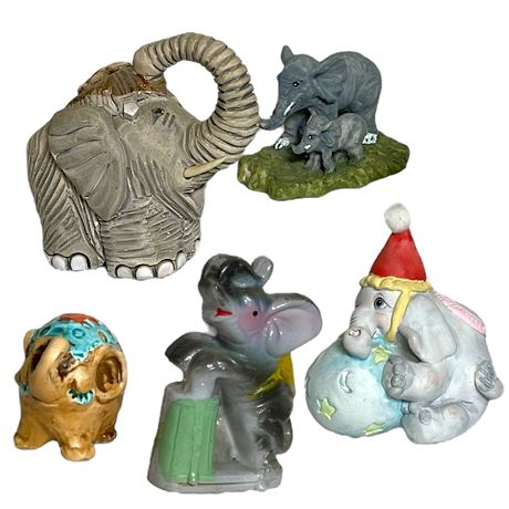 Bundle of Small Elephant Figurines