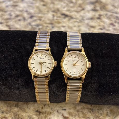 Timex & Dakota Two Toned Quartz Wrist Watches