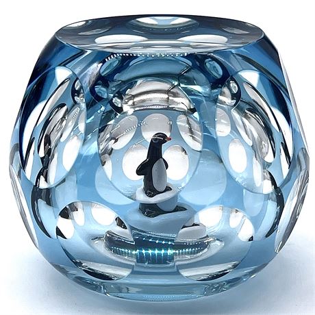 Perthshire Enclosed Penguin Paperweight - Limited Edition