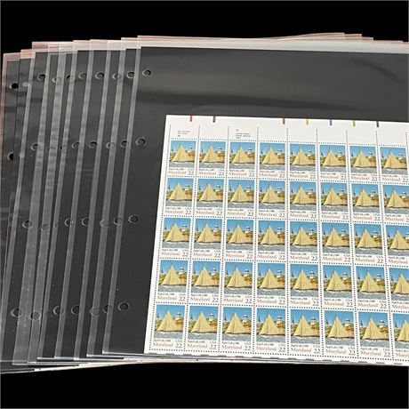 20 Full Pages of Collectible Stamps