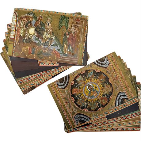 Palermo Italy Palatine Chapel Mosaics Postcards
