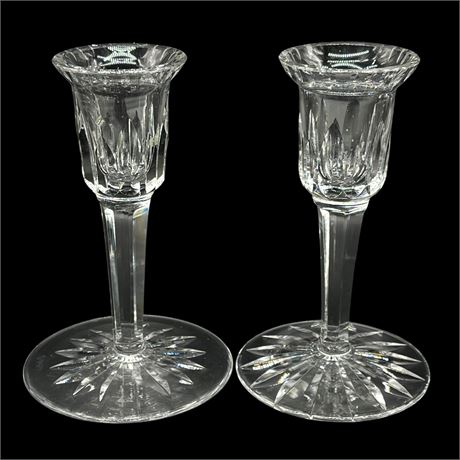 Pair of Waterford Crystal Candlesticks