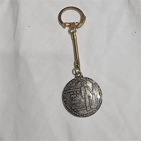 Apollo 11 "First Man on the Moon" commemorative keychain