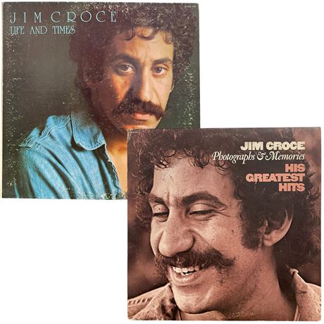 Jim Croce '73 "Life and Times" & '74 "Photographs and Memories" Vinyl Records