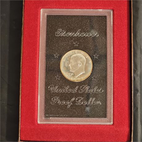 Eisenhower 1972 Proof Dollar in Original Mint Packaging Complete