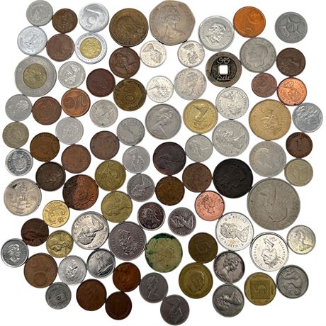 Mixed Variety of Foreign Coins