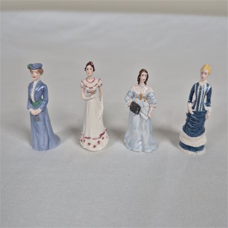 Franklin Mint Lady of Fashion Mini Figurine Set