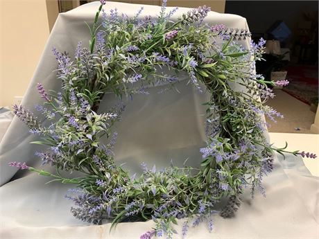 Artificial Wreath with Lilacs