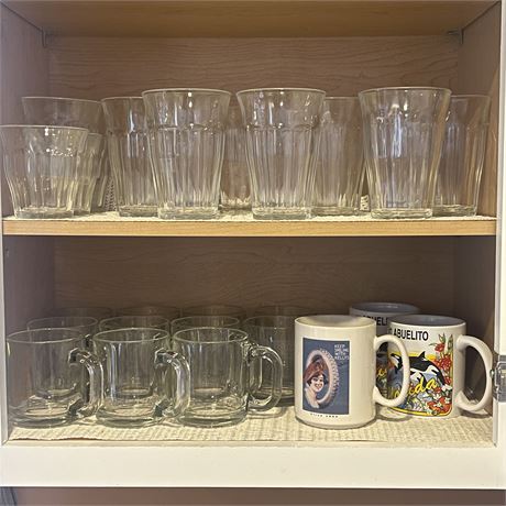 Cupboard of Glasses and Mugs