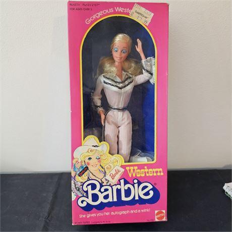 1980 Western Barbie Doll #1757 Vintage *NIB*