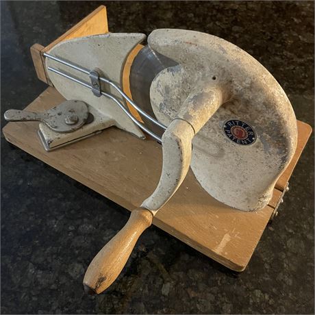 Vintage Ritterworx Inox Foldaway Hand-Crank Meat Slicer