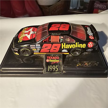 1995 Racing Champions die-cast model of a NASCAR stock car.  The car is the #28