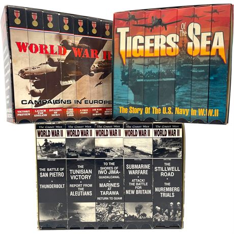 WWII VHS Tape Sets