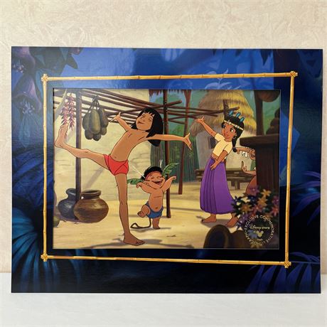 Vtg Disney Jungle Book 2 Exclusive Commemorative Gold Seal Frameable Lithograph