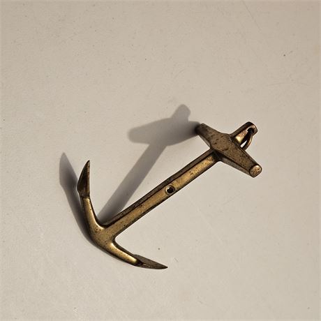 Brass Anchor Tabletop Ornament or Paperweight,