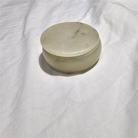 Soapstone trinket box.