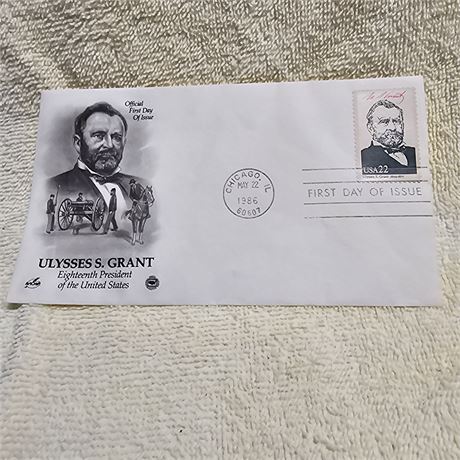 First Day Cover commemorating Ulysses S. Grant, the Eighteenth President of the