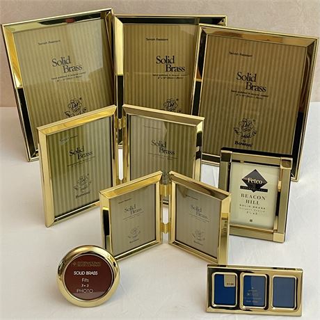 Solid Brass Picture Frames