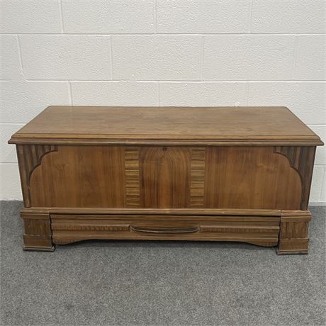Ed Roos Company Cedar Chest with Bottom Storage Drawer