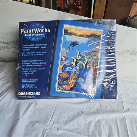 PaintWorks Paint by Number kit, specifically the "Tropical Fantasy" or "Tropica