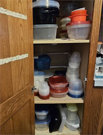 Plastics Cupboard Clean-Out Lot