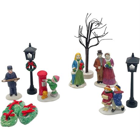 Vtg Lemax Porcelain Village Figurines