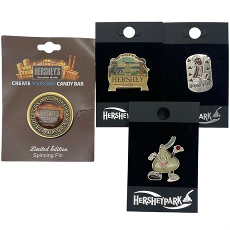 Hersheypark Hershey, Pennsylvania Souvenir Pins