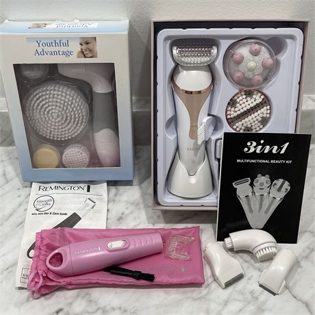NIB Multi-Function Beauty Kit and 4-in1 Cleansing System with Wet/Dry Shaver