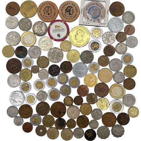 Mixed Variety of Foreign Coins & More