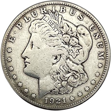 1921 Morgan 90% Silver Dollar Coin