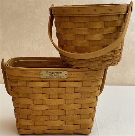 1994 Longaberger Baskets with Inserts
