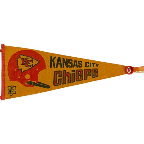 1967 Kansas City Chiefs NFL Pennant & Pin