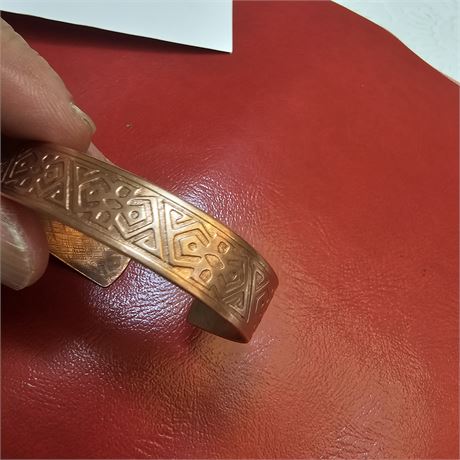 Southwestern Bangle Copper Cuff Bracelet
