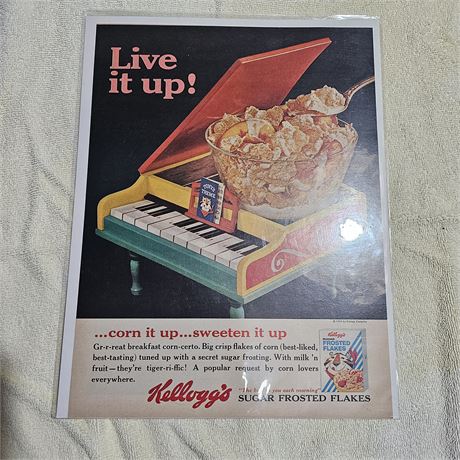 Kellogg's Sugar Frosted Flakes advertisement from 1965