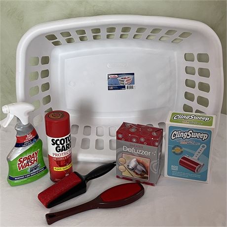 Laundry Basket with New Laundry Essentials