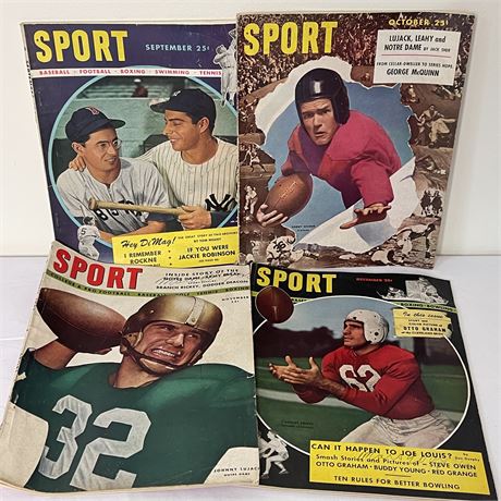 Sports Magazines - Sept Oct Nov Dec 1947