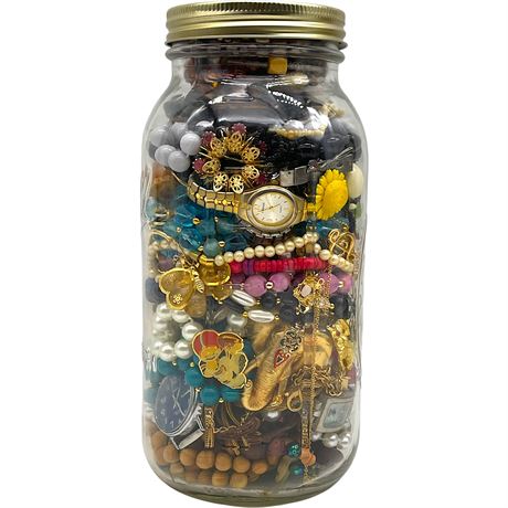 Large Mason Jar O' Mystery Jewelry