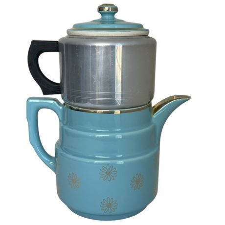 Vtg Hall's Superior Quality Drip-O-Lator Coffee Pot