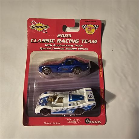 Maisto 2003 Classic Racing Team die-cast car set.  The set is a "10th Anniversar