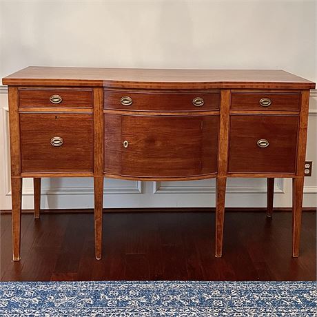 Vtg Federal-Style Inlaid Mahogany Sideboard