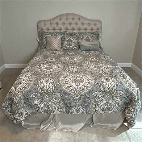 Croscill Bedding with Comforter, Sheet Set, Decorative Pillows & Bed Skirt-Queen