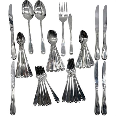 Setting for 6 Oneida Stainless Steel Flatware