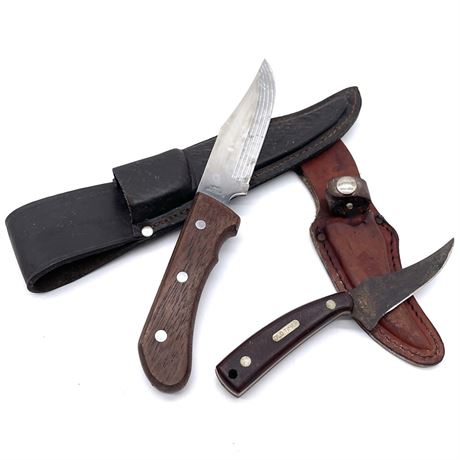 Hunter’s Choice Hunting Knife with Old Timer 152 Sharpfinger Knife w/ Sheaths