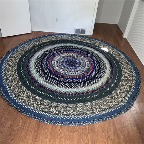 Large Round Braided Area Rug