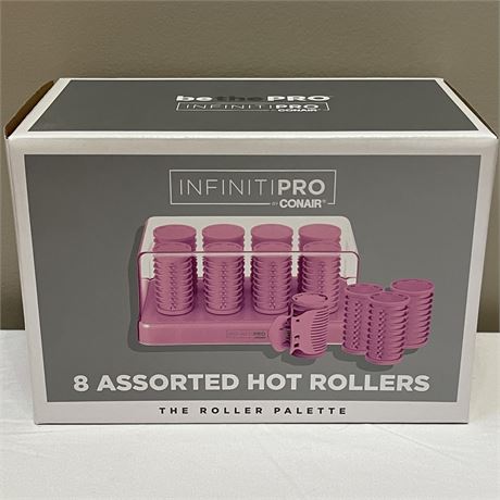 NEW Infiniti Pro Conair 8 Assorted Hot Rollers - The Roller Palette
