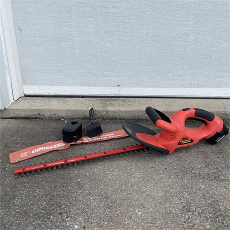 Black & Decker Cordless Hedge Hog Hedge Trimmer with Battery & Charger
