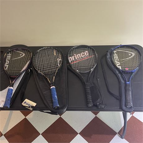 Tennis Racquets for 4 - Prince and Head