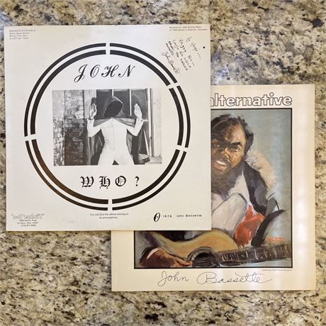 John Bassette (ONE SIGNED) Vinyl Records