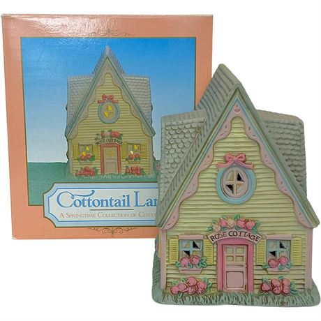 Cottontail Lane Rose Cottage Easter Lighted House